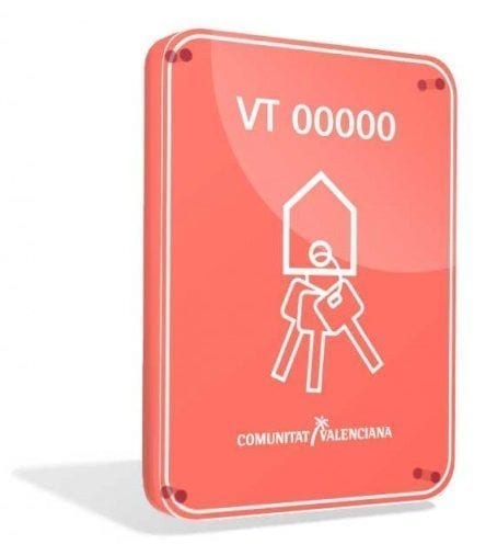 Tourist Licence Plaque Valencia Comunity
