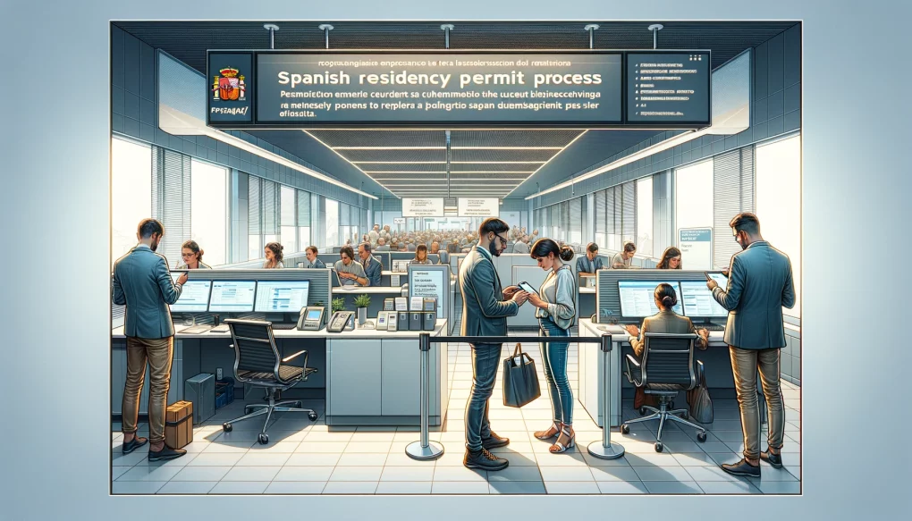Spanish residency permit process