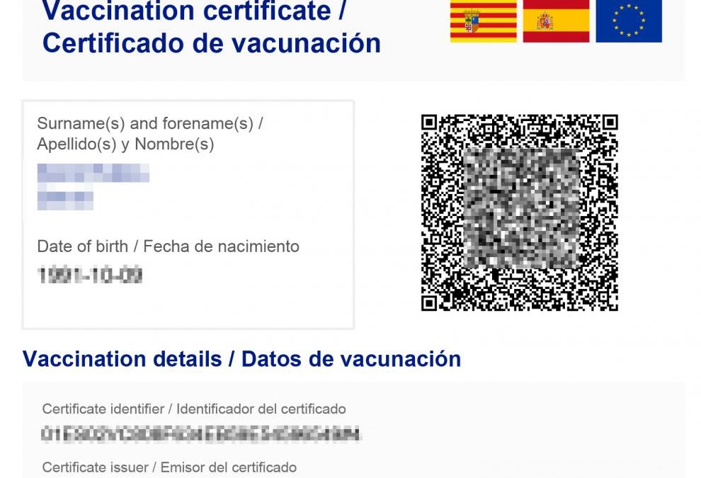 European Vaccination Digital Certificate, obtain it?