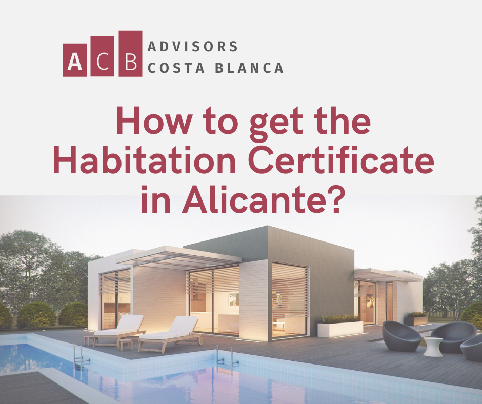 How to get the Habitation Certificate in Alicante