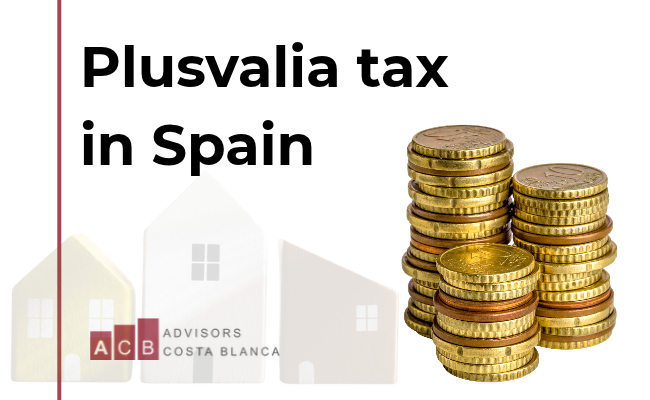 Plusvalia tax property in Spain