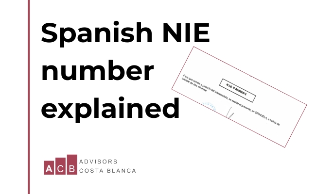 spanish NIE number explained